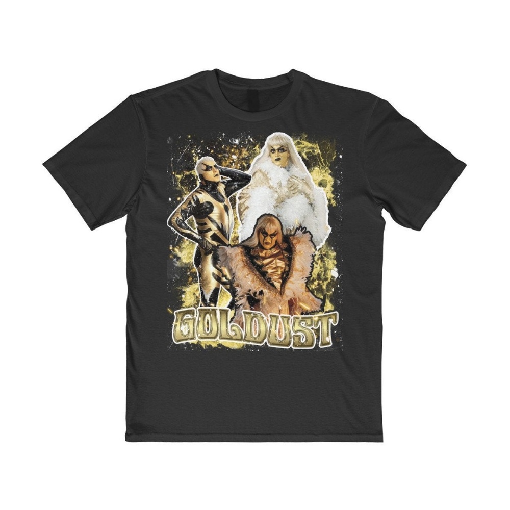 Vintage Style Black 90s Goldust Wrestling Tee
